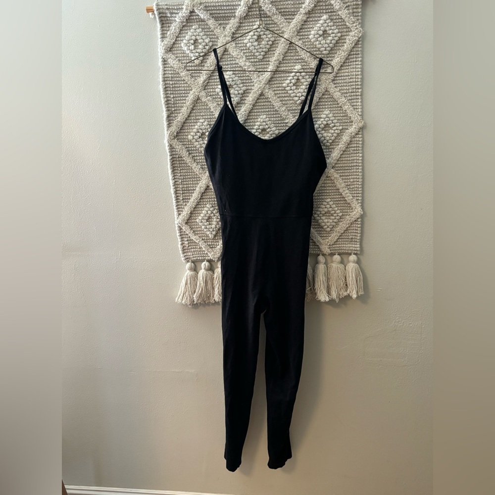 Black large old navy full yoga body suit